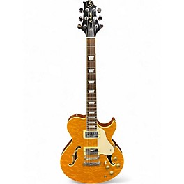 Used Samick RL3 Trans Orange Hollow Body Electric Guitar