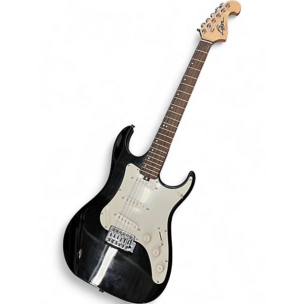 Used Lyon By Washburn S TYPE GUITAR Black and White Solid Body Electric Guitar