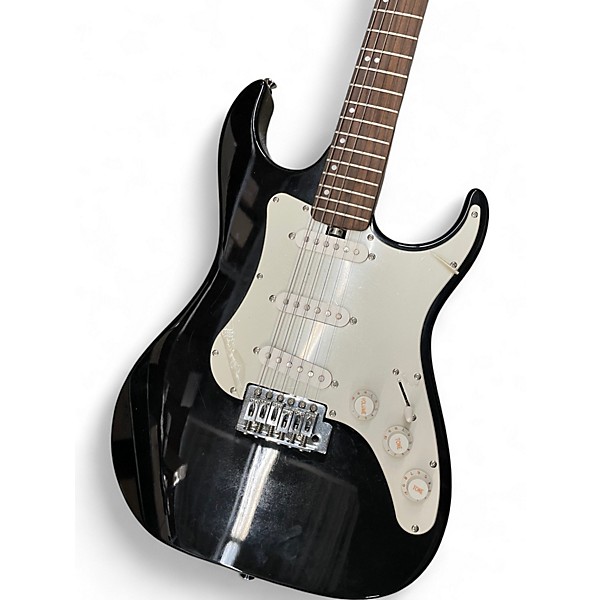 Used Lyon By Washburn S TYPE GUITAR Black and White Solid Body Electric Guitar