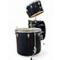 Vintage 1970s Slingerland 4 Piece 4 PC Drumset Black Drum Kit
