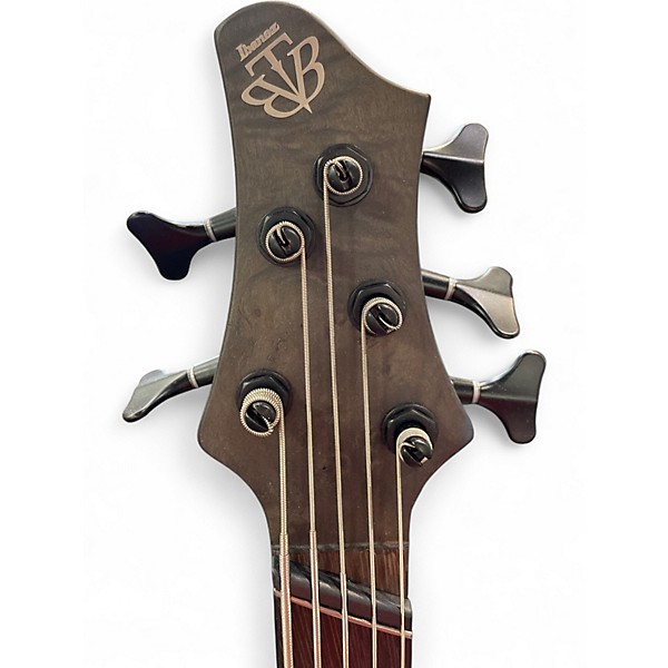 Used Ibanez BTB805MS Trans Black Electric Bass Guitar