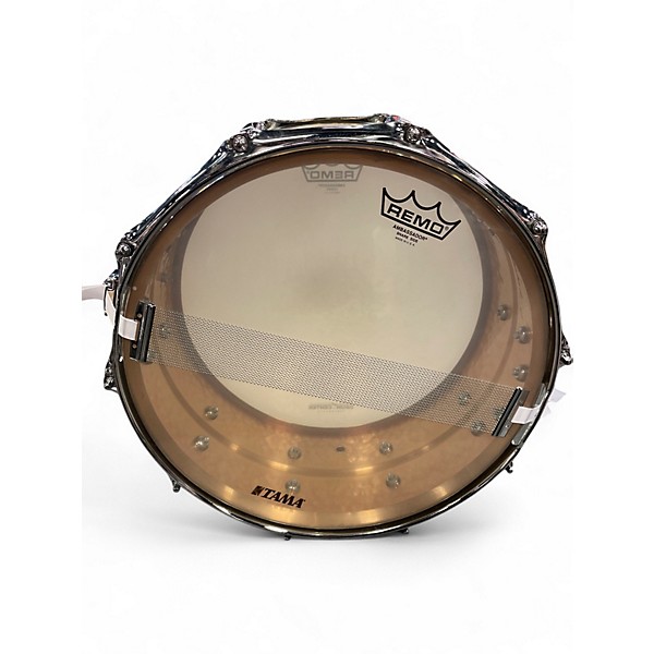 Used Ludwig 14X6 Hammered Snare Bronze Drum