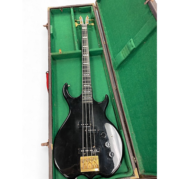 Vintage 1970s Kramer DMZ SERIES Black Electric Bass Guitar