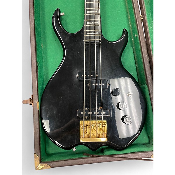 Vintage 1970s Kramer DMZ SERIES Black Electric Bass Guitar