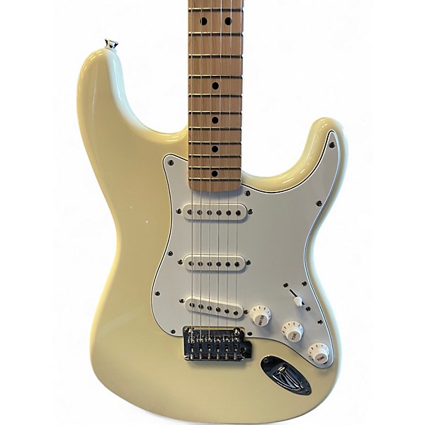 Used Squier Standard Stratocaster Olympic White Solid Body