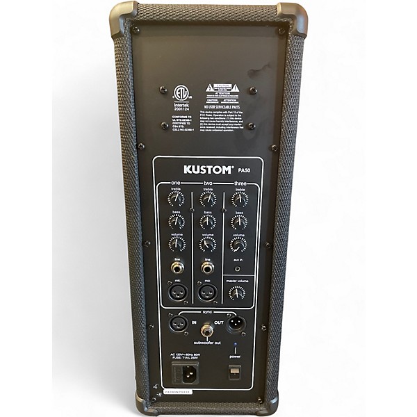 Used Kustom PA 50 Powered Speaker