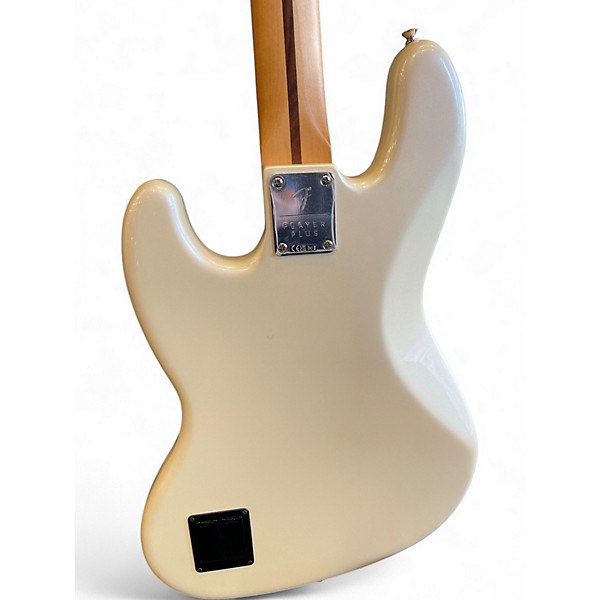 Used Fender Player Plus Active Jazz Bass Olympic Pearl Electric Bass Guitar