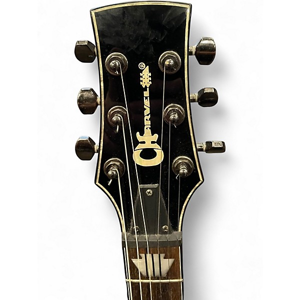 Used Charvel Desolation Double Cutaway 1 Trans Black Solid Body Electric Guitar