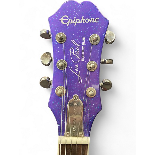 Used Epiphone Tommy Thayer Les Paul Standard Purple Solid Body Electric Guitar