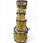 Used Taye Drums 5 Piece PRO X Yellow Drum Kit