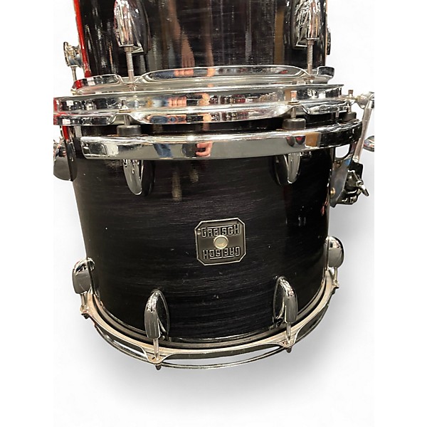 Used Gretsch Drums 4 Piece Renown Maple Trans Black Lacquer Drum Kit