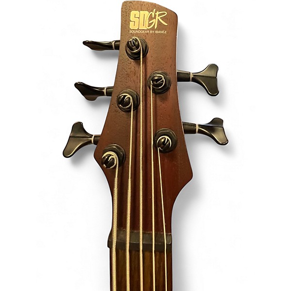 Used Ibanez SR505 5 String Natural Electric Bass Guitar