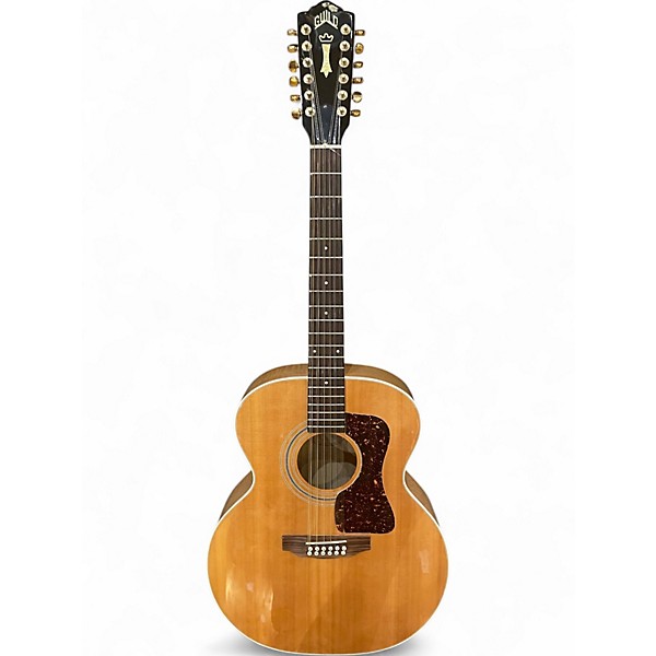 Used Guild JF30-12 B1 Natural 12 String Acoustic Electric Guitar