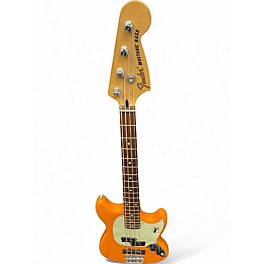 Used Fender Player Mustang Bass PJ Orange Electric Bass Guitar