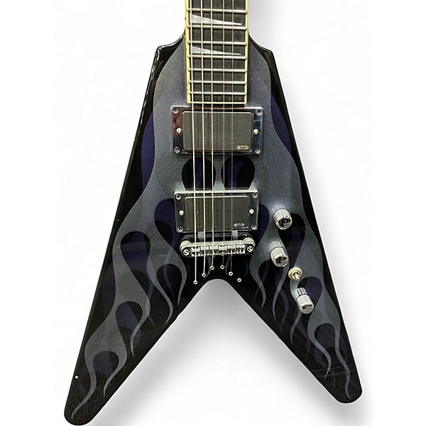 Used Jackson Y2KV DAVE MUSTAINE PURPLE FLAME Solid Body Electric Guitar