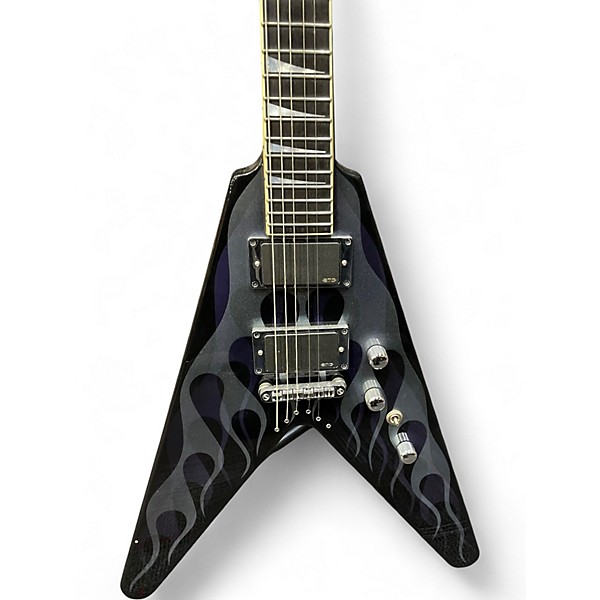 Used Jackson Y2KV DAVE MUSTAINE PURPLE FLAME Solid Body Electric Guitar