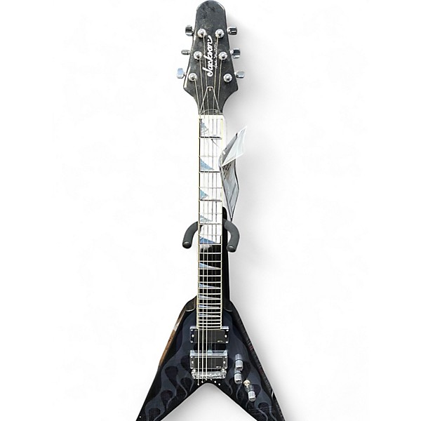 Used Jackson Y2KV DAVE MUSTAINE PURPLE FLAME Solid Body Electric Guitar