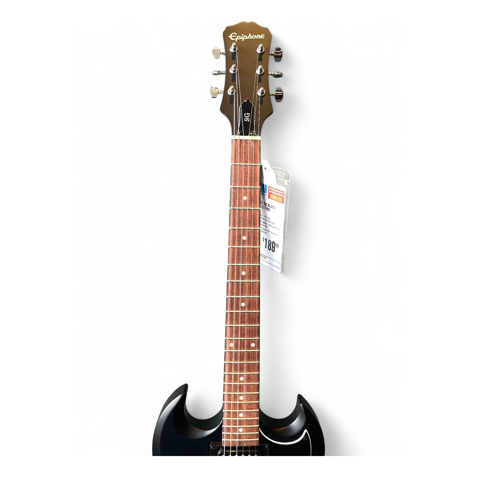 Epiphone SG ブラックエレキギター E1SGTEBNH1-epiphone-sg-tribute