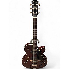 Used Alvarez AAT34 Wine Red Hollow Body Electric Guitar