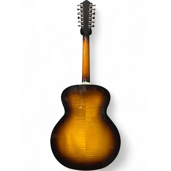 Used Guild F2512E Deluxe 2 Color Sunburst 12 String Acoustic Electric Guitar