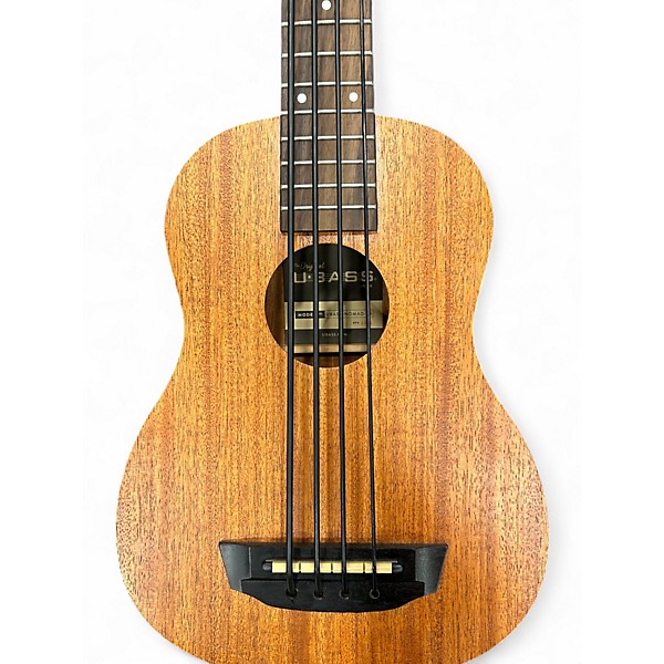 Used Kala Exotic Mahogany U-Bass Natural Acoustic Bass Guitar