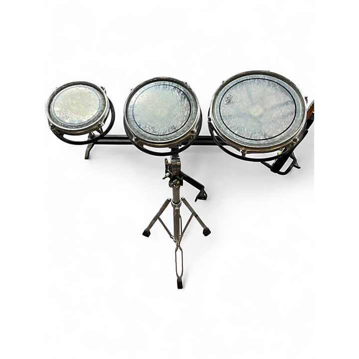 Used Remo 10in ROTO TOM SET CLEAR Roto Toms CLEAR 28