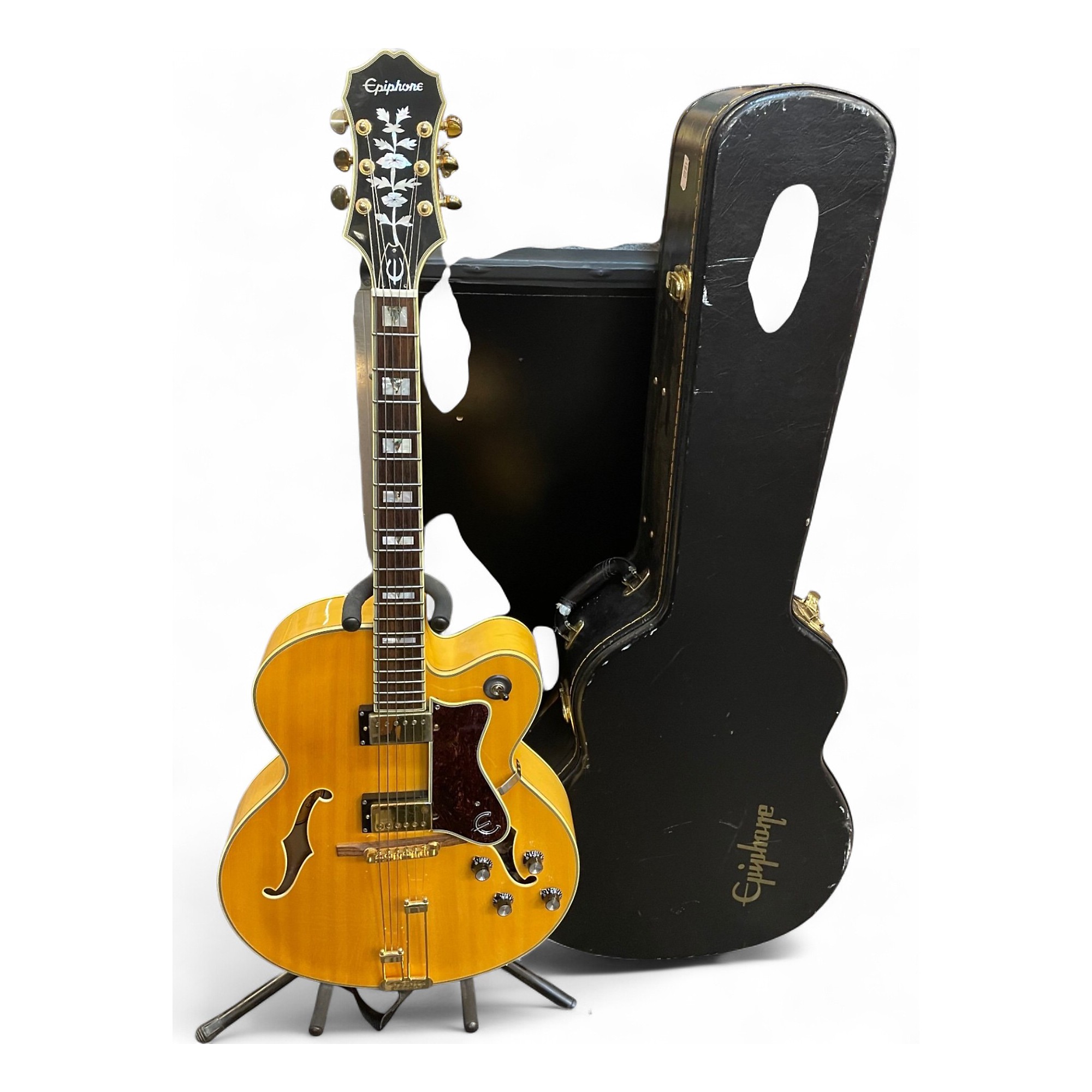 Used Epiphone Broadway Natural Hollow Body Electric Guitar