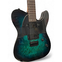 Used ESP LTD TE200DX Blue Burst Solid Body Electric Guitar