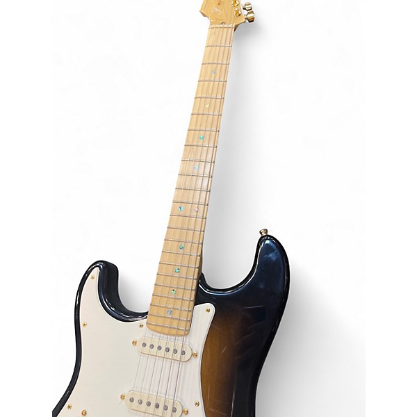 Used Fender 50th Anniversary strat Left Handed 2 Tone Sunburst Solid Body Electric Guitar