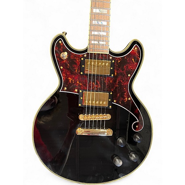 Used D'Angelico Deluxe Ebony Solid Body Electric Guitar