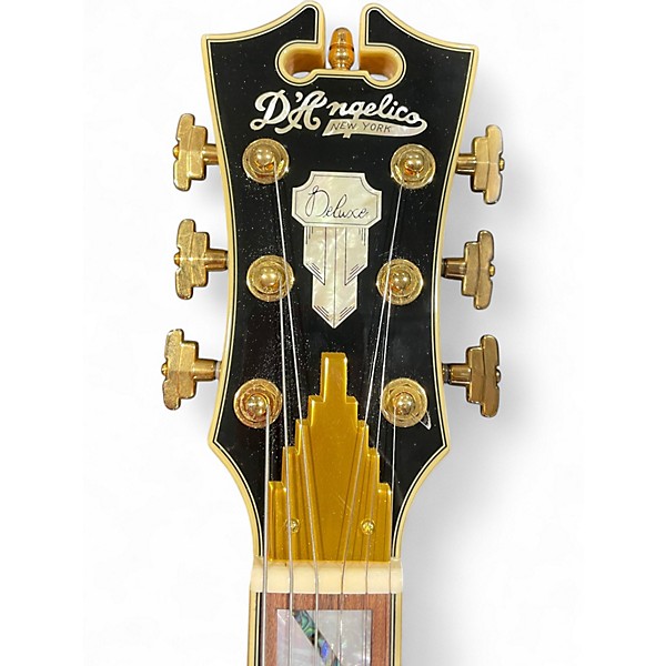 Used D'Angelico Deluxe Ebony Solid Body Electric Guitar