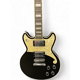 Used D'Angelico Premier Brighton Black Flake Solid Body Electric Guitar
