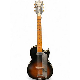 Vintage 1960s Kay VALUE LEADER Tobacco Sunburst Solid Body Electric Guitar