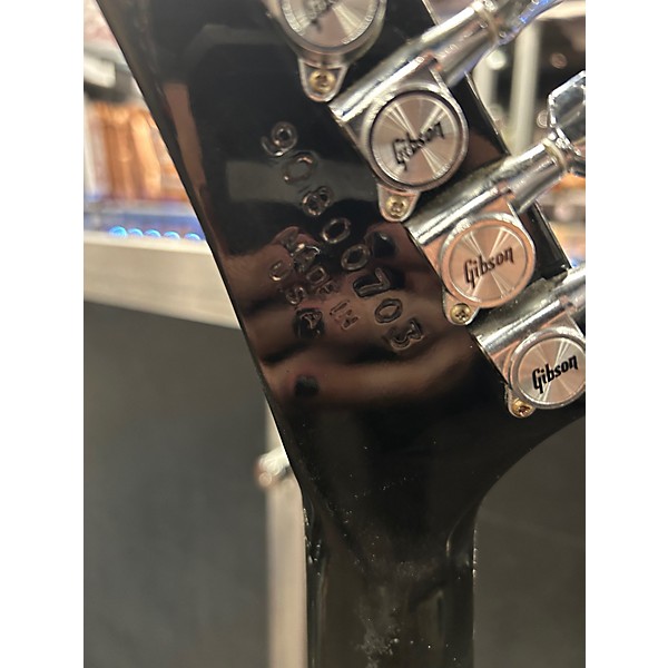 Vintage 1990 Gibson Explorer Ebony Solid Body Electric Guitar