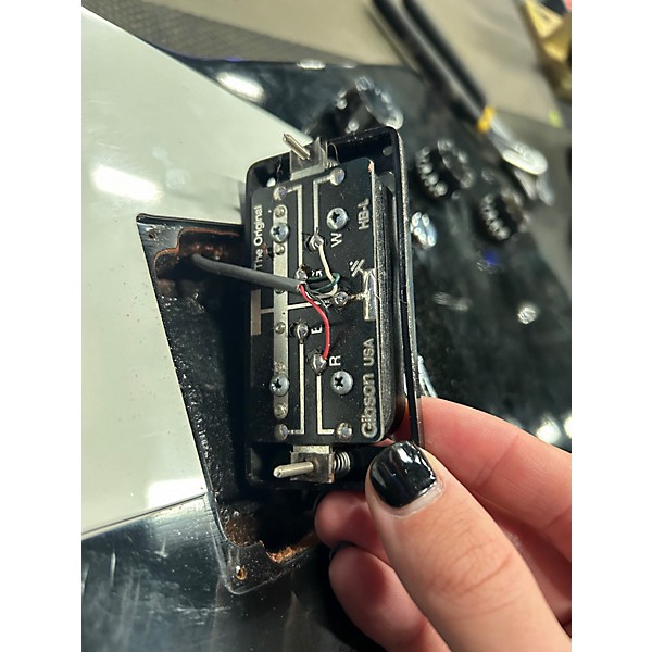 Vintage 1990 Gibson Explorer Ebony Solid Body Electric Guitar