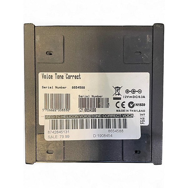 Used TC Helicon VoiceTone Correct Vocal Processor