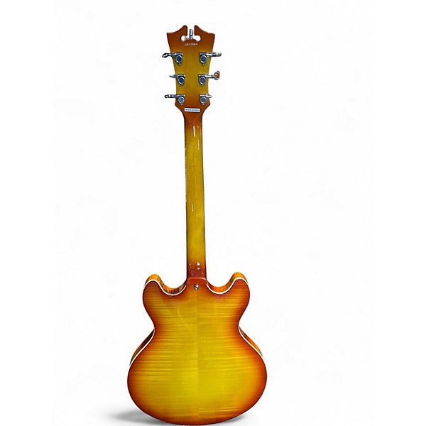 Used D'Angelico Premier Series DC 2 Color Sunburst Hollow Body Electric Guitar