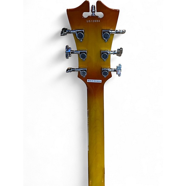 Used D'Angelico Premier Series DC 2 Color Sunburst Hollow Body Electric Guitar
