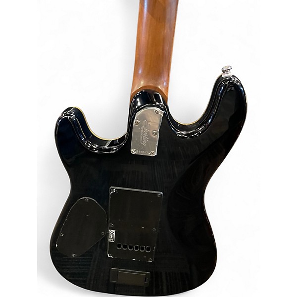 Used Sterling by Music Man Sabre Deep Blue Burst Solid Body Electric Guitar