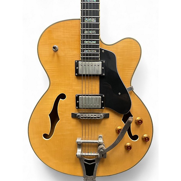 Used Agile COOL CAT Natural Hollow Body Electric Guitar