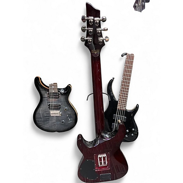 Used Schecter Guitar Research HELLRAISER C1 FRS Black Cherry Solid Body Electric Guitar