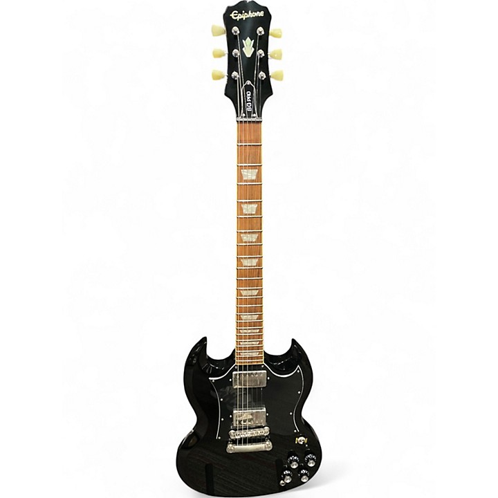Used Epiphone SG Pro Black Solid Body Electric Guitar Black