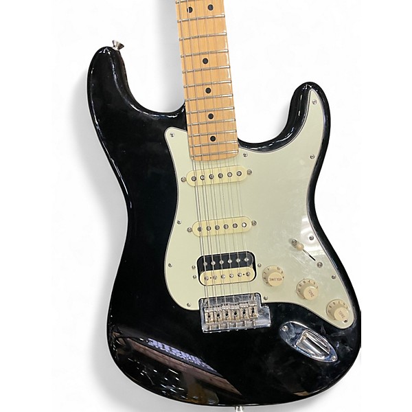Used Fender American Professional Standard Stratocaster HSS Black Solid Body Electric Guitar