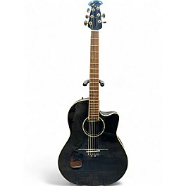 Used Ovation CC24 Celebrity Black Acoustic Electric Guitar