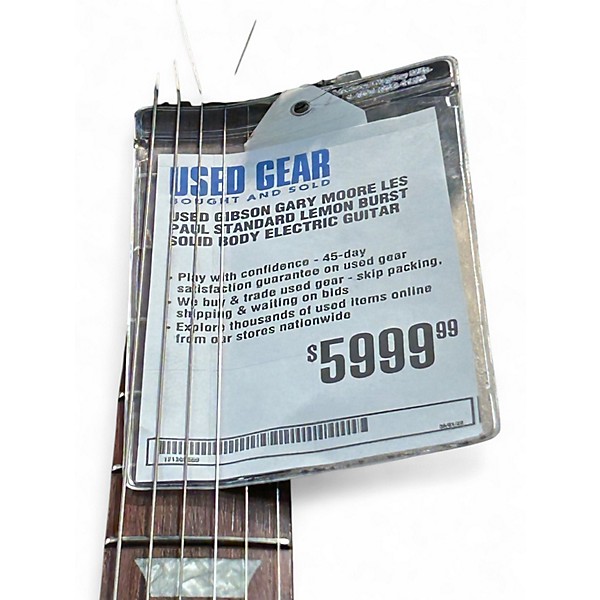 Used Gibson Gary Moore Les Paul Standard lemon burst Solid Body Electric Guitar