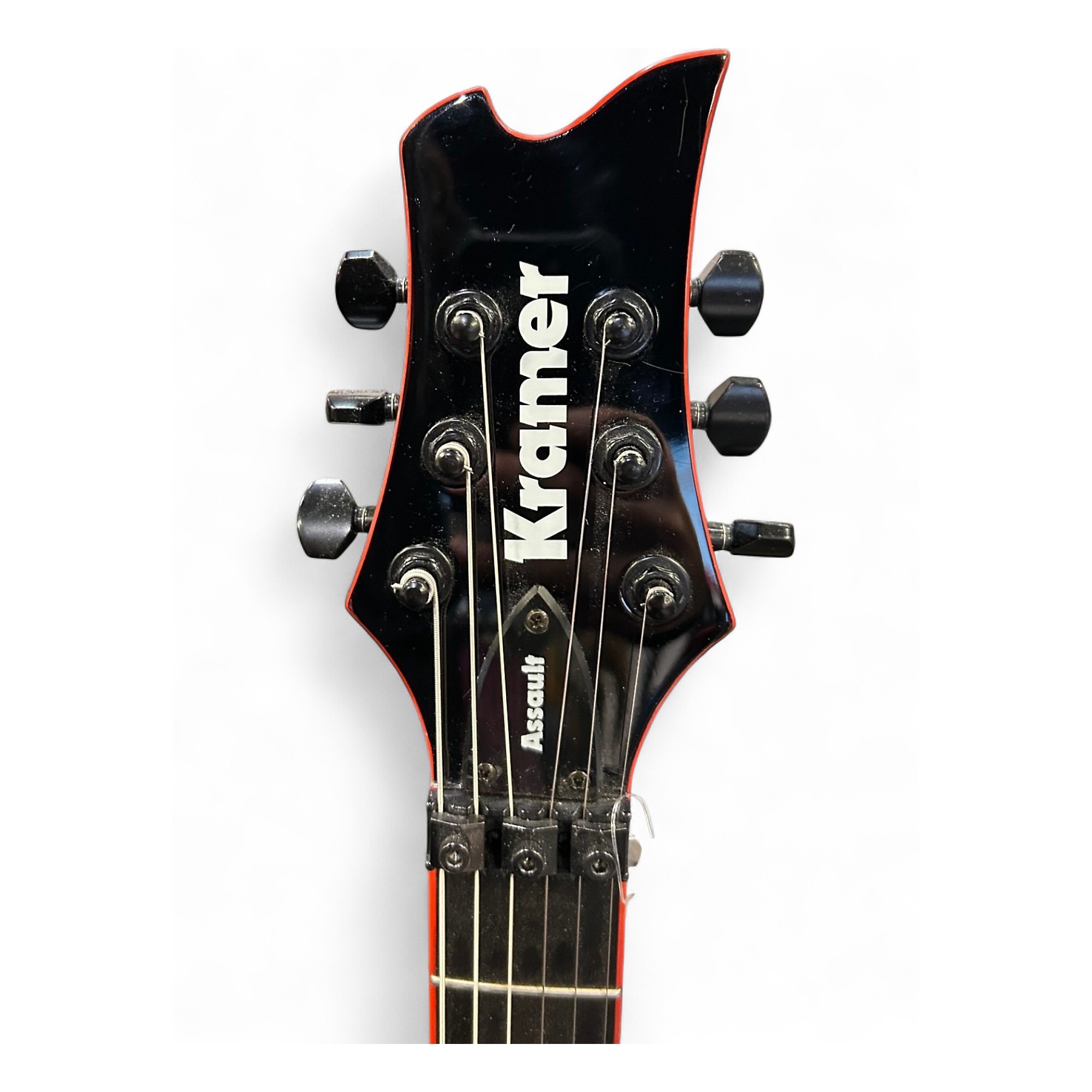 Used Kramer Assault 220 Black and Red Solid Body Electric