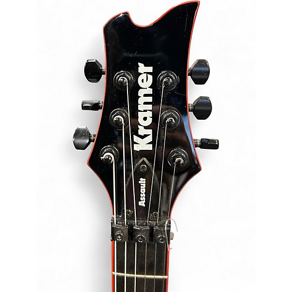Used Kramer Assault 220 Black and Red Solid Body Electric