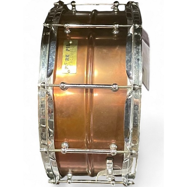 Used Pork Pie USA 14in 14x6.5 Brass Shell Snare Brass Drum