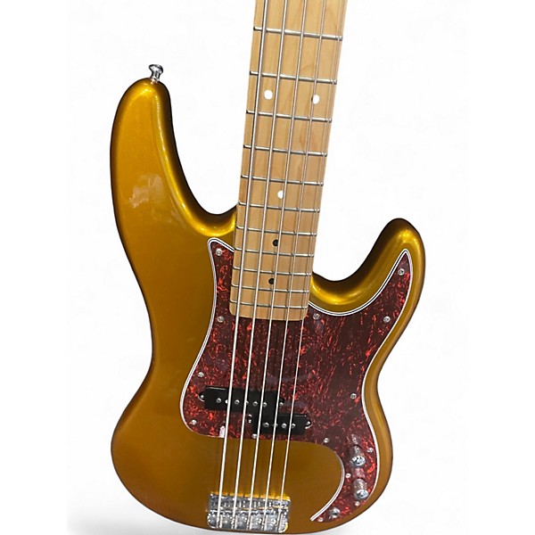 Used Fad corona P5 Gold Electric Bass Guitar