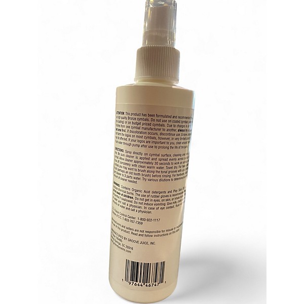 Used Groove Juice Brand New Bottle Cymbal Cleaner